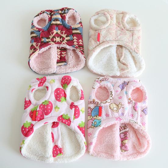 Пальто для домашних животных с мультяшным узором, привлекательная ткань, устойчивое к разрыву зимнее теплое пальто для щенков для магазина для щенков