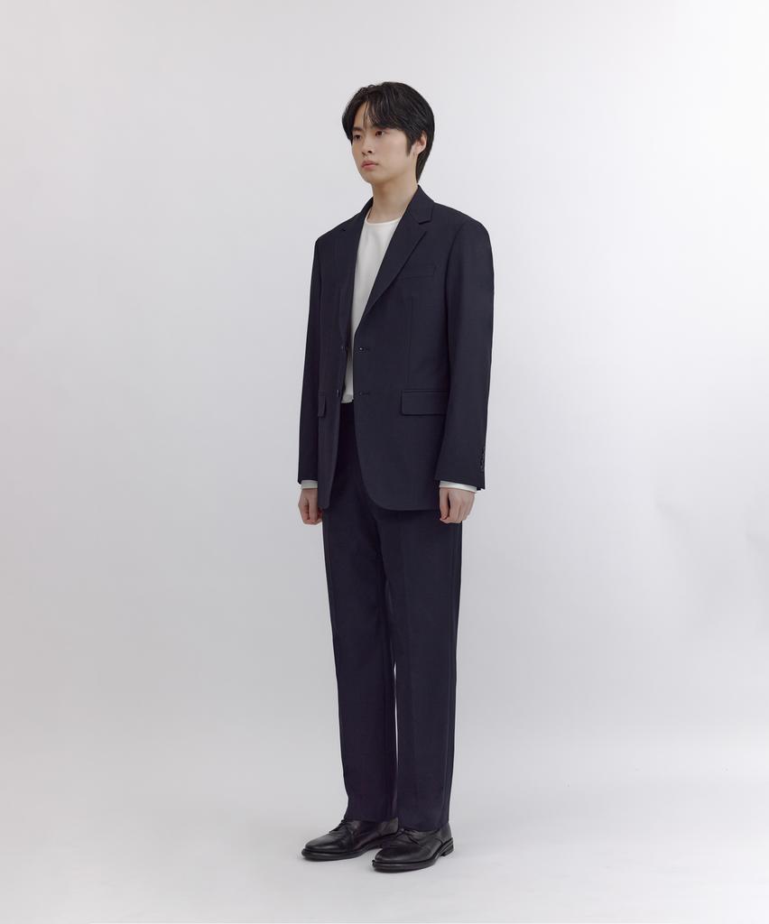 NONBLANK [Saint Year] Semi-Wide Fit Slacks_Navy