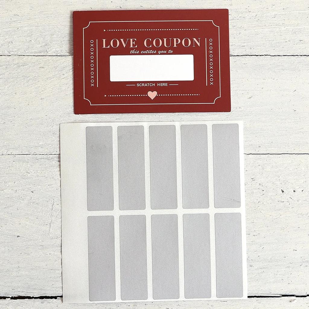 Скретч-купоны любви, 10 штук, Сделай сам купоны любви на День святого Валентина, Креативные подарки на день рождения для парней