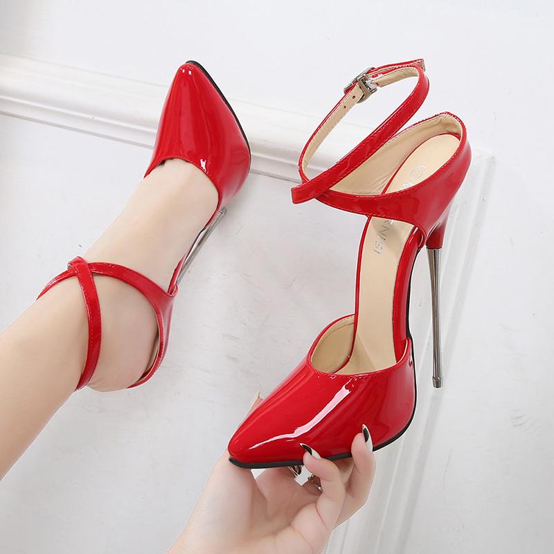 Женская профессиональная танцевальная обувь для ночного клуба, пикантная модная обувь для танцев на пилоне, большие размеры, каблук 16 см WZ