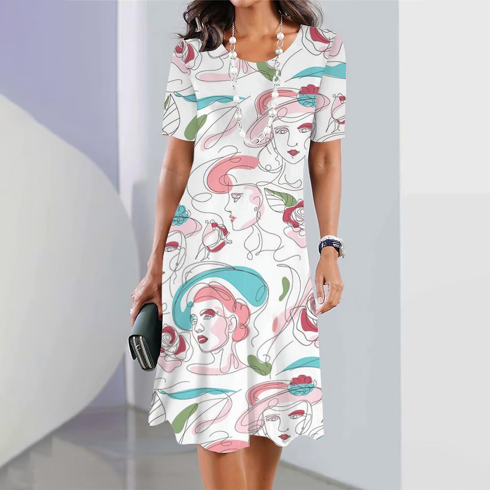 Женские элегантные платья летнее платье средней длины