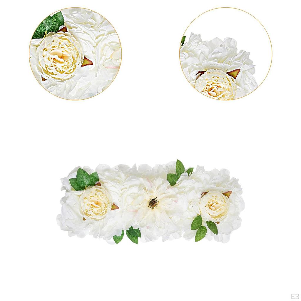 Artificial Flower Panel Peony Cluster Backdrop Wedding Table Setting Holiday Ceremony Simulation