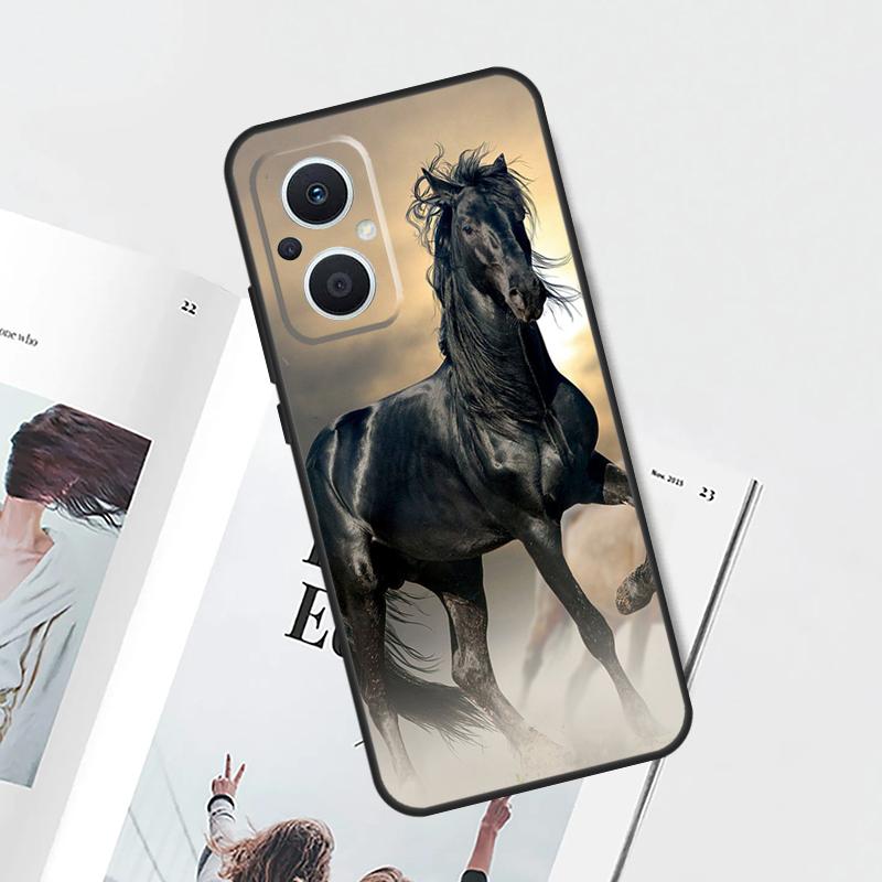 Чехол Животное Лошадь Для OPPO Find X8 X6 X9 Pro OPPO Reno 14F 11F 12F 13F 7 8 Lite 10 11 12 13 14 Pro Обложка