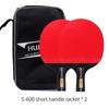 Free 3 Balls 6 Star Table Tennis Bat 7Ply Wood Racket Long Short Handle Ping Pong Paddle Racket with Bag