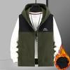 Men Plus Size Sleeveless Jacket Hooded Warm Polar Vest Male Winter Causal Sport Waistcoat