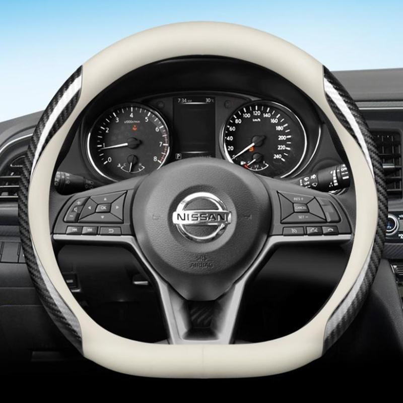 Кожаная Накладка на Руль Автомобиля Для Nissan Micra 370Z Tiida Fuga Murano Z50 Z51 Z52 2014 - 2024 Аксессуары