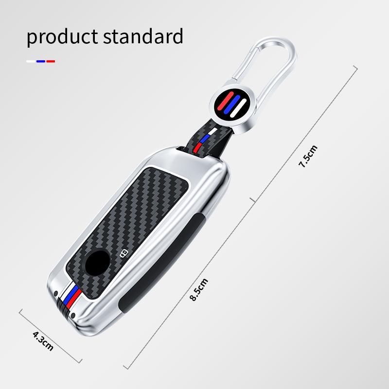 Чехол для ключа автомобиля из цинкового сплава, сумка для ключа для BMW X1 U11 X7 G07 XM G09 i7 7 Series G70 LCI iX I20 U06 G81 M3 Автоаксессуары