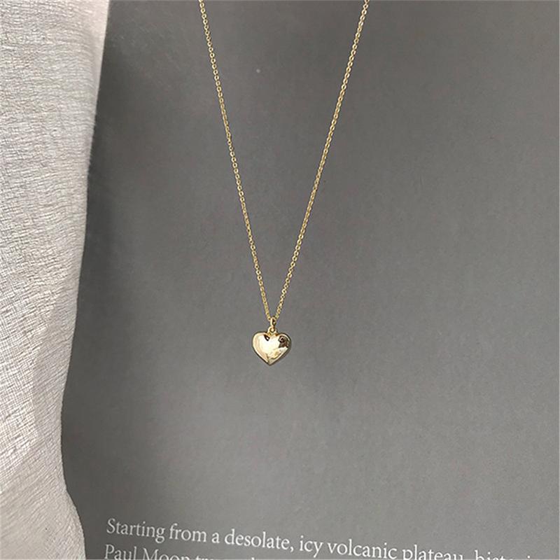 Cute Tiny Love Heart Pendant Necklace For Women Chain Necklace Exquisite Jewelry Gift