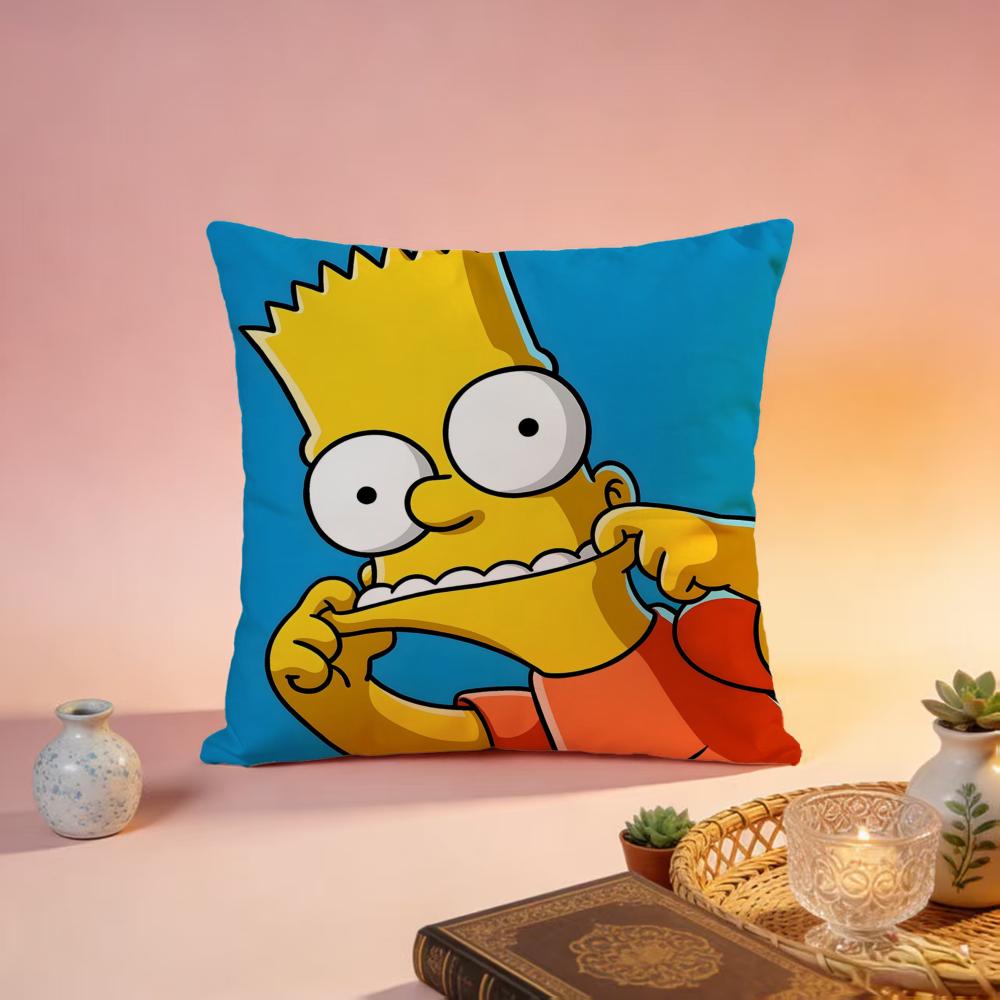 Popular TThe Simpsonsful Cushion Cover Premium SkinFriendly Pillow Case MultiPurpose for Home Office Travel