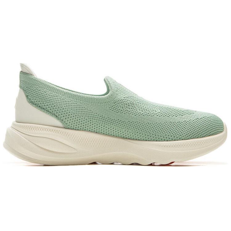 Li Ning SOFT GO 2 KNIT Амортизация Скользкая Устойчивая к истиранию Легкая Упругость Низкие Повседневная обувь Женская AGLV018-4