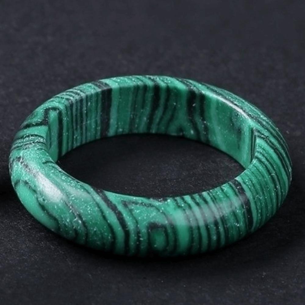 Obsidian Stone Crystal Stone Band Rings Natural Crystal Jewelry Finger Ring Minimalist Ring  Women