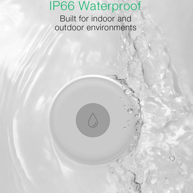 Zigbee Датчик протечки Вододетектор для дома Удаленная сигнализация Безопасность Датчик затопления Умный дом - A33R