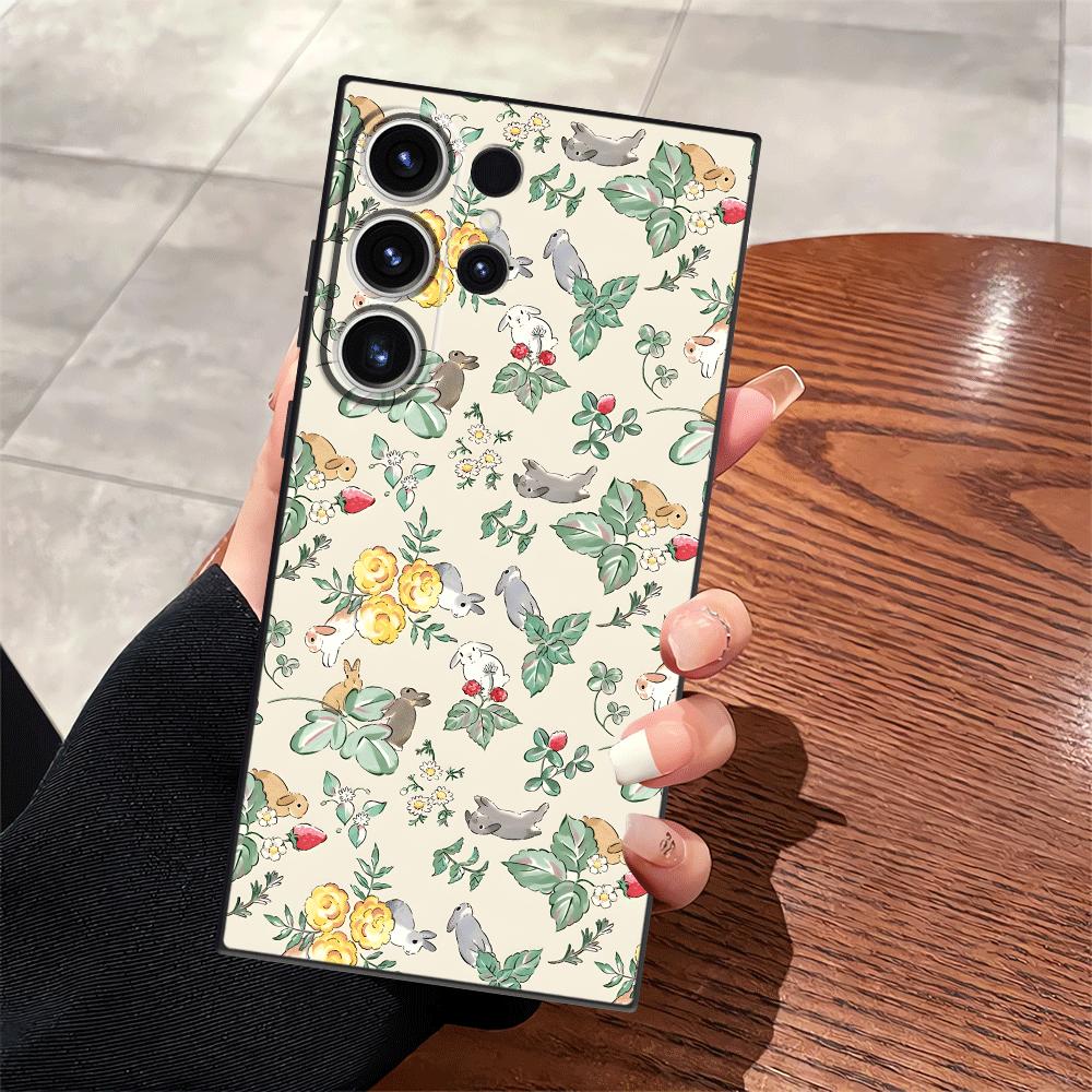 Мультяшный Цветочный Животный Чехол для Samsung Galaxy S25 S23 Note 20 8 9 10 S10 S9 S24 Plus S26 S21 FE S20 Ultra Funda Чехол для Телефона