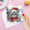 2/6/12Pcs Butterfly and Flower Rhinestone Painting Card Kit Diamond Drawing Card Diamond Daily Wish Card for Family Friends Gift