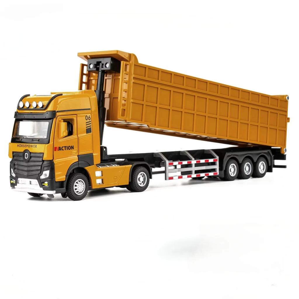 ABAE1 1/50 Oil Tank Truck Alloy Engineering Cars Dump Truck Model Toys Diecasts Natural Gas Tanker Sound Light Water Spray Boys Gifts