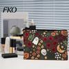 Ghost Design Storage Bag Bag, with Halloween Pattern Printed, Smooth Zipper Thick Fabric Canvas Makeup Large Capacity Travel Cosmetic Pouch