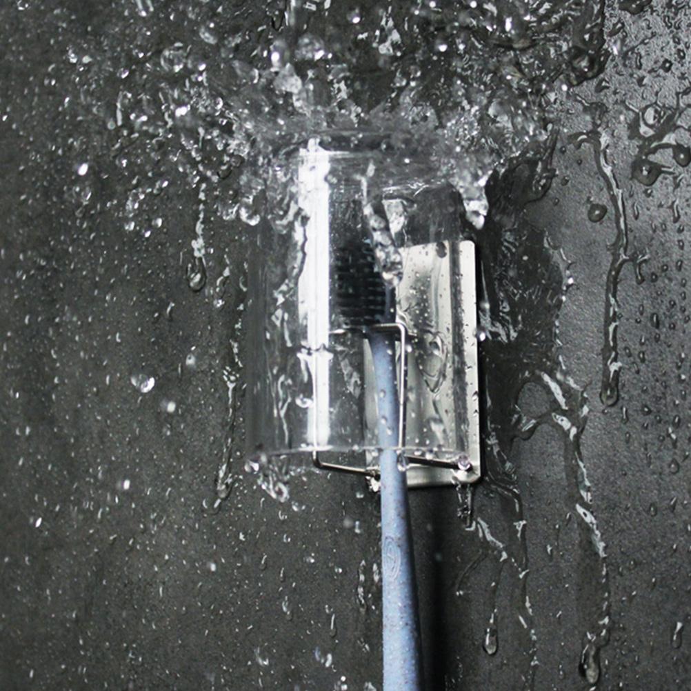 Держатель для зубной щетки и зубной пасты, настенная полка для хранения, органайзер для ванной комнаты, кухонная полка из нержавеющей стали 304, не скапливается вода