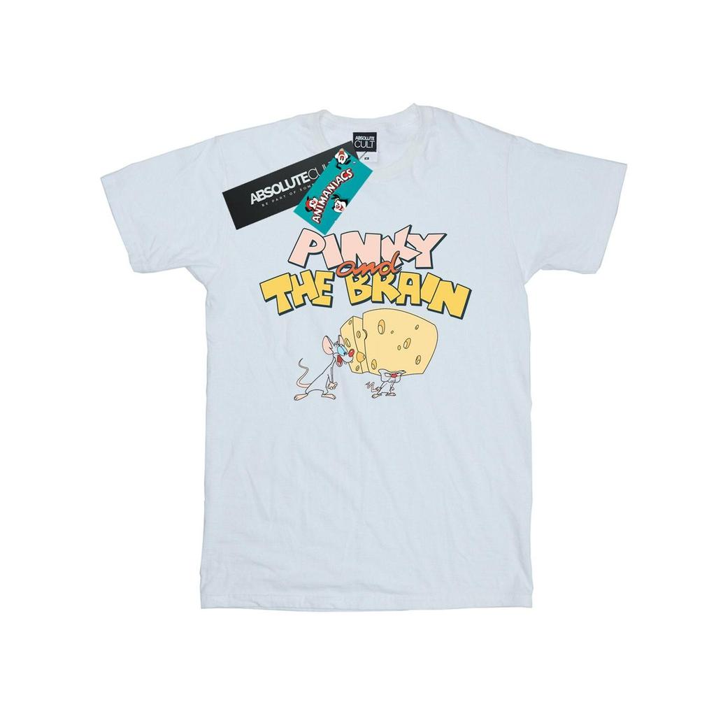 Animaniacs Mens Pinky And The Brain Cheese Head T-Shirt