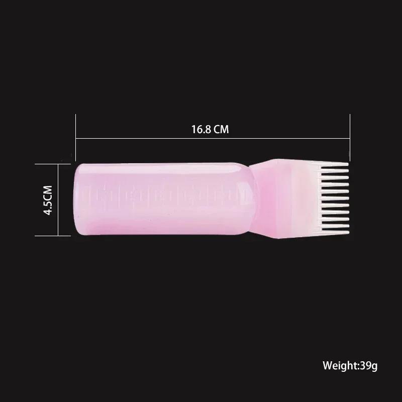 120 мл Бутылки-аппликаторы для краски для волос Пластиковая многоразовая бутылка Разноцветная бутылка для окрашивания Расческа-кисть Инструмент для укладки Инструменты для окрашивания волос