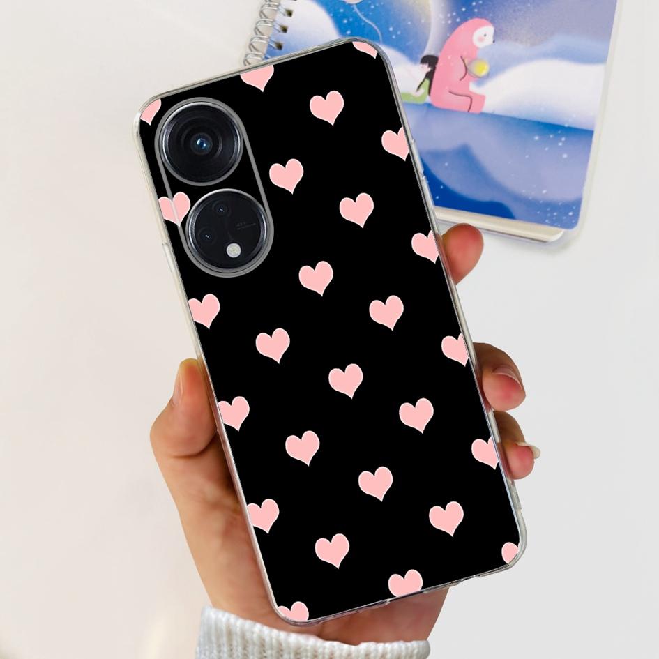 6.43" For OPPO Reno8 T 4G Case Soft Silicone Cover Cute Fashion Printed Bumper Funda For OPPO Reno 8T CPH2481 Coque Reno8T Cover