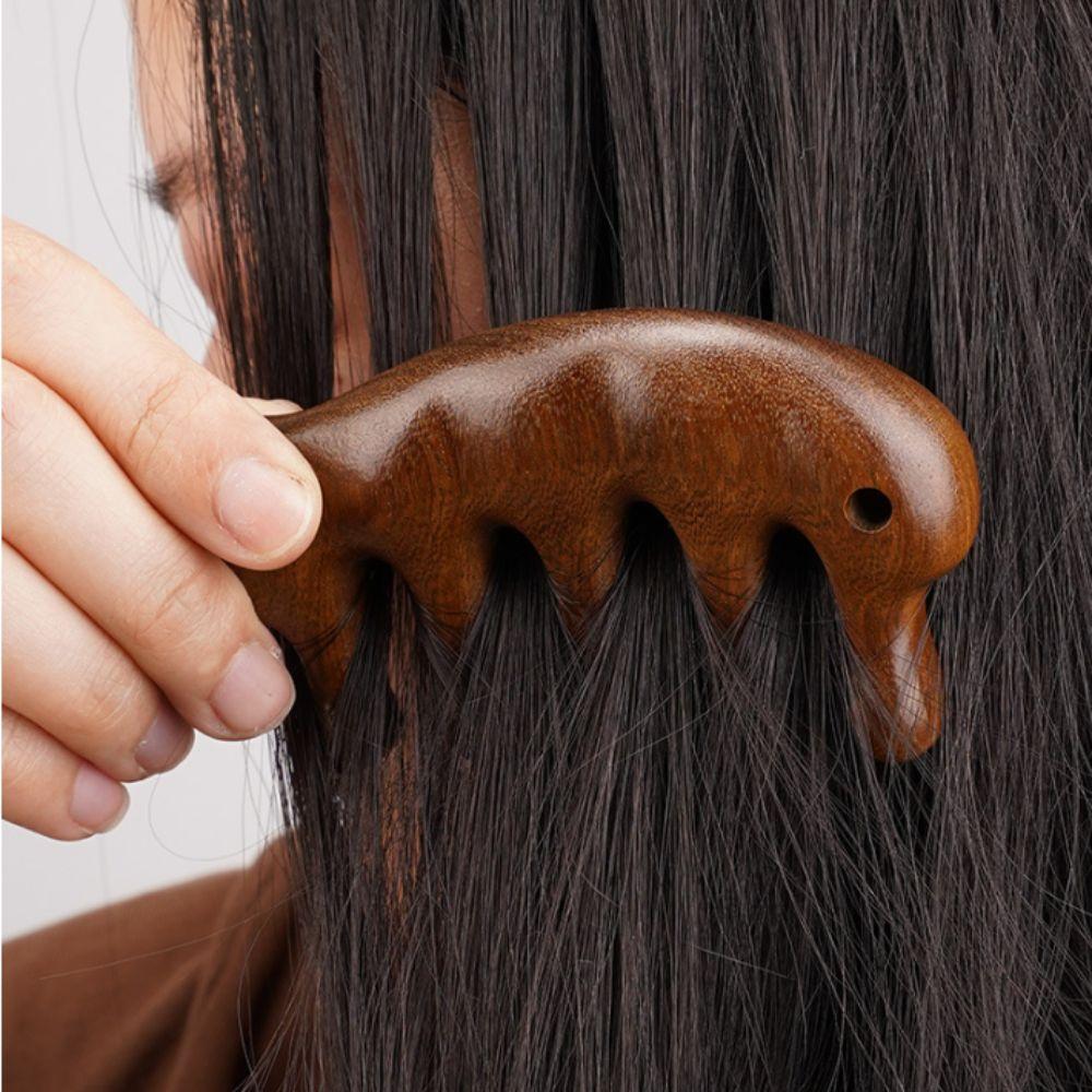 Multifunctional Body Meridian Massage Comb Hanging Wood Therapy Massage Comb  Body Massage