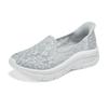 Skechers Современные DLux Удобные Дышащие Повседневные Туфли Женская обувь Светло-серый 158858-LGY
