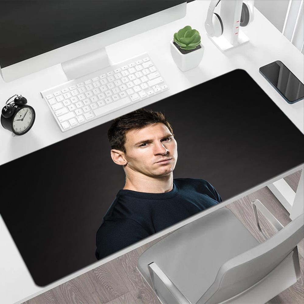 Messi's Iconic Style Large Mouse Pad Office Mouse Mats Ultra-Long Desk Mat Non-Slip Rubber Bottom Office Desk Accessory