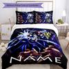 3pcs Custom Name Cartoon Overlord Bedding Set Duvet Cover Closure Includes 1 Duvet Cover & 2 Pillowcases for All Seasons Bedroom Decor
