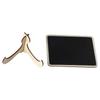 Home Office Wooden Cute Mini Rectangular Blackboard Notice Board Chalkboard With Stand