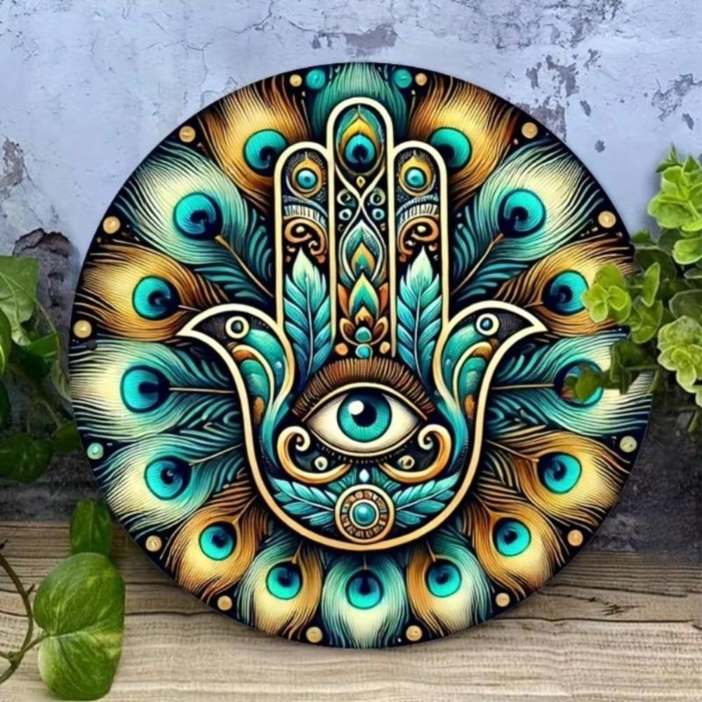 Hamsa Eye Metal Wall Art Home Decor Gift