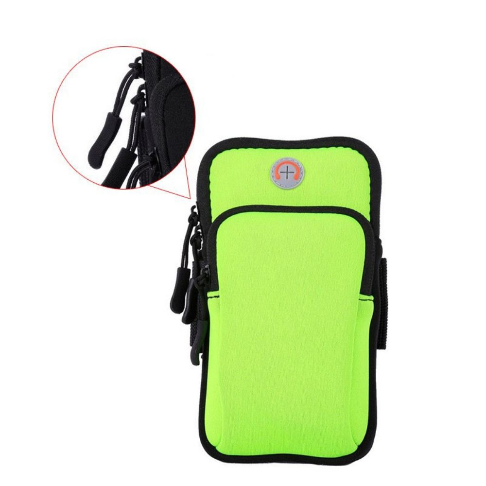 Breathable Mesh Waterproof Sports Armband Phone Case Arm Bags With Headset Hole Running Accessories