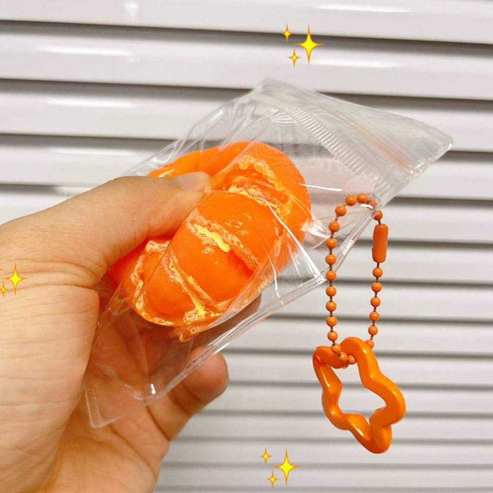 Orange Fruit Stress Relief Squishy Toy, Squeeze Toy, Kids Adult Gift Squeeze Fidget Toys,Orange Fruit Magic Tool