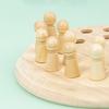 Kids Wooden Memory Match Stick Chess Fun Color Game Board Puzzles Educational Toy Montessori Cognitive Learning Toy For Children