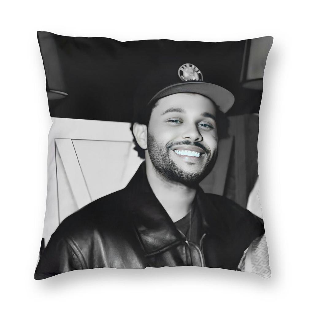 Подушка с принтом The Weeknd Rapper Singer Чехол для подушки из полиэстера Декоративная наволочка для декоративной подушки Домашняя 40*40 см