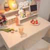 Tablecloth Girl'S Heart Coffee Table Table Mat Dustproof Small Fresh Student Desk Decorative Background Cloth