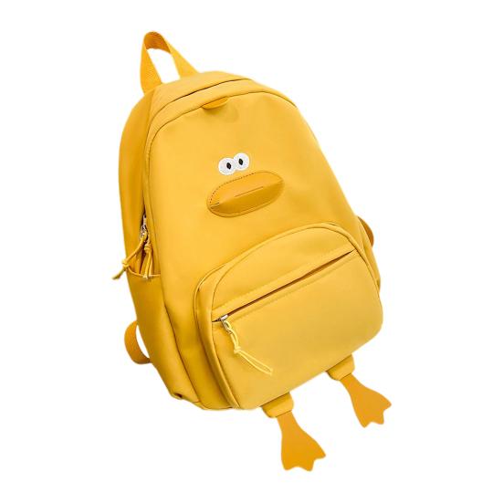 Забавный рюкзак большой емкости с милым дизайном утки из нейлоновой ткани, водонепроницаемый для детей, для школы