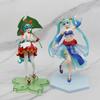 Хацунэ Мику Аниме Фигурка Kawaii Дюймовочка Vocaloid Страна Чудес ПВХ Фигурка Коллекция Модель Кукла Украшения Игрушки Подарок