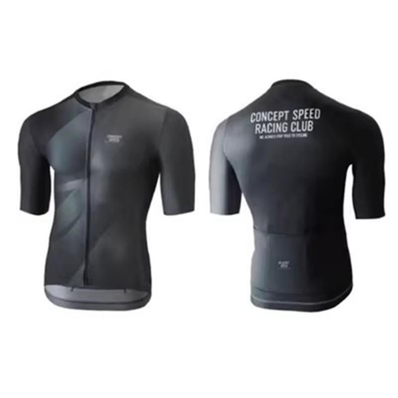 Mens High-Quality Cycling Jersey Short Sleeve Mountain Bike Performance Wear Breathable Quick-Dry