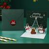 3D Pop Up Christmas Cards Foldable Greeting Cards Festive Holiday Cards New Year Blessings Cards Colorful Message Card Gift Cards For Christmas
