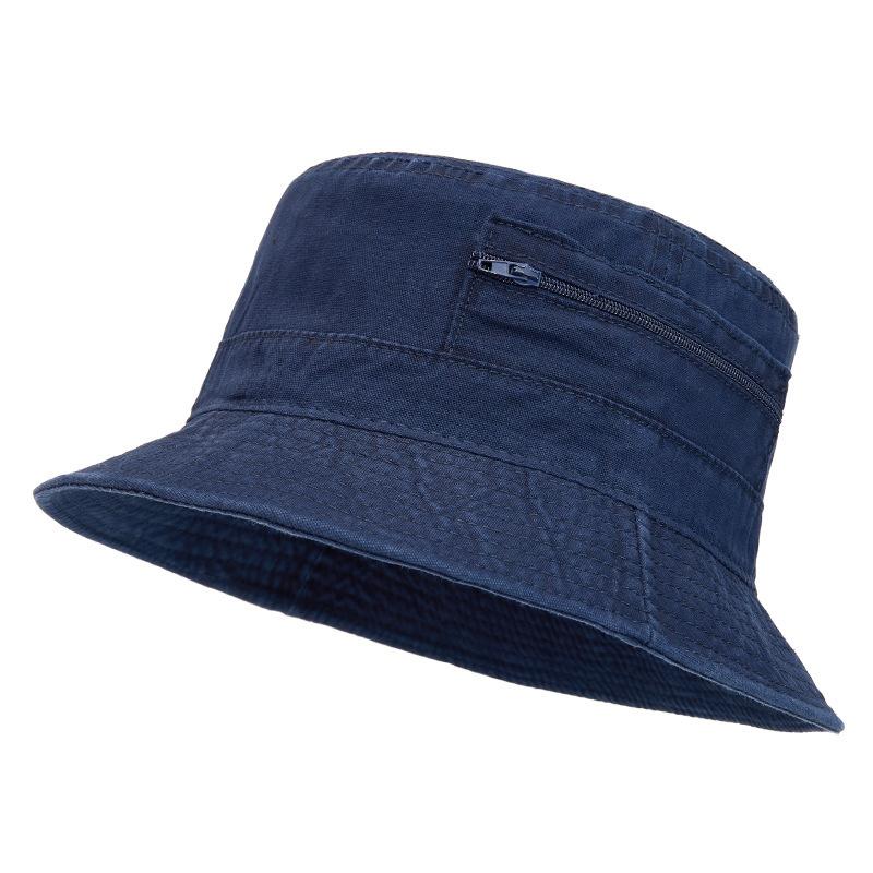 Western washed denim fisherman basin hat men's and women's travel camping outdoor mountaineering hat summer sunscreen sunshade fishing hat