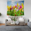 Fresh Landscape Tulip Pattern Tapestry Home Wall Decoration Tapestry Bedroom Living Room Tapestry
