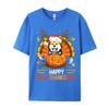 Akita Inu Happy Hallo Thanksmas Hallo Anime T Shirt Novelty Fitted Men T Shirt Print Cotton Grey Shirt Graphic Tee