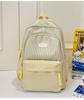 Школьный рюкзак Sweet Japanese Literary Plaid Backpack Корейская версия для учеников средней и старшей школы Компьютерный школьный рюкзак Повседневный легкий универсальный
