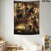 Hobbit Journey Tapestry Fashion Print Wallmounted Background Wall Hanging Cloth Homestay Soft Decoration Tapestry Background Cloth