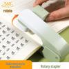 Gradient Color Rotatable Stapler: Large, Effort-Saving, Portable Student & Office Stitching Tool