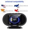 KONNWEI KW206 Бортовой компьютер автомобиля OBD2 Цифровой дисплей Автосканер OBD 2 Расход топлива Датчик температуры воды