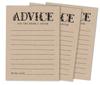 Inkdotpot Pack of 50 Rustic Kraft Advice Cards, Advice for The Bride and Groom, Mr and Mrs Wedding Game Activity 5x7 Inches