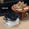 Ранняя осень старые деньги ветер папины кроссовки женские инс тренд 2025 новые ретро плетеные платформа кожаные повседневные спортивные туфли женские