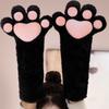 Thicken Plush Cat Paw Gloves Cartoon Cat Claw Mittens Kawaii Cosplay Costume Gloves  Club