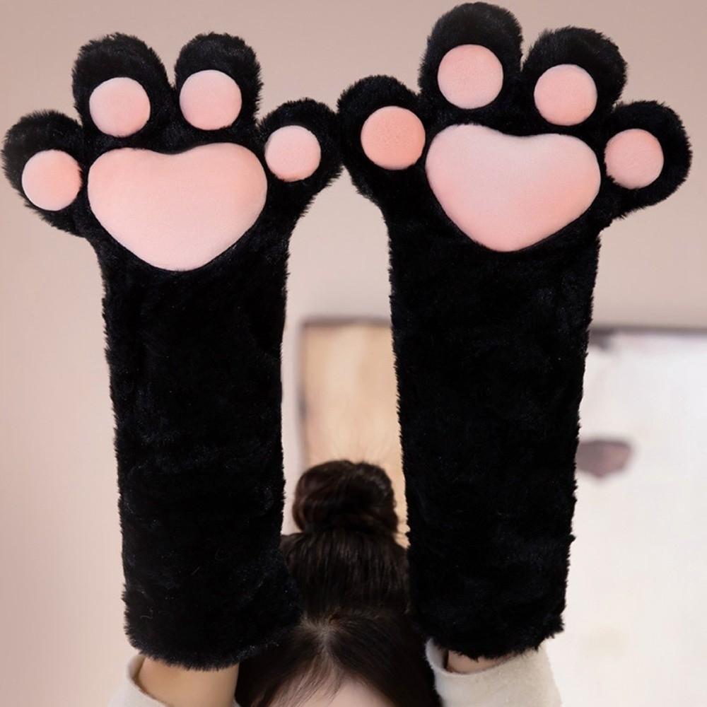 Thicken Plush Cat Paw Gloves Cartoon Cat Claw Mittens Kawaii Cosplay Costume Gloves  Club